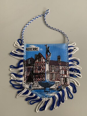 AJ Biguglia Corse rare fanion vintage foot football pennant wimpel banderin