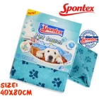 SPONTEX Blue Super Absorbent Microfibre Pet Towel Cat Dog Puppy Drying Blanket