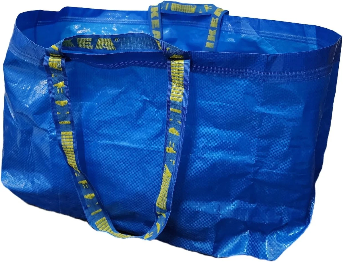 IKEA FRAKTA Carrier Bag Blue Large Size Shopping Bag 2 Pcs Set