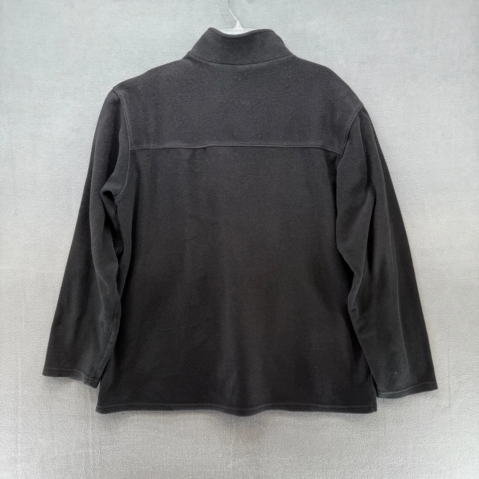 Cabela's Sweater Mens Large Black Fleece Half Zip Pullover Base Layer Hike Camp - Image 3 of 4