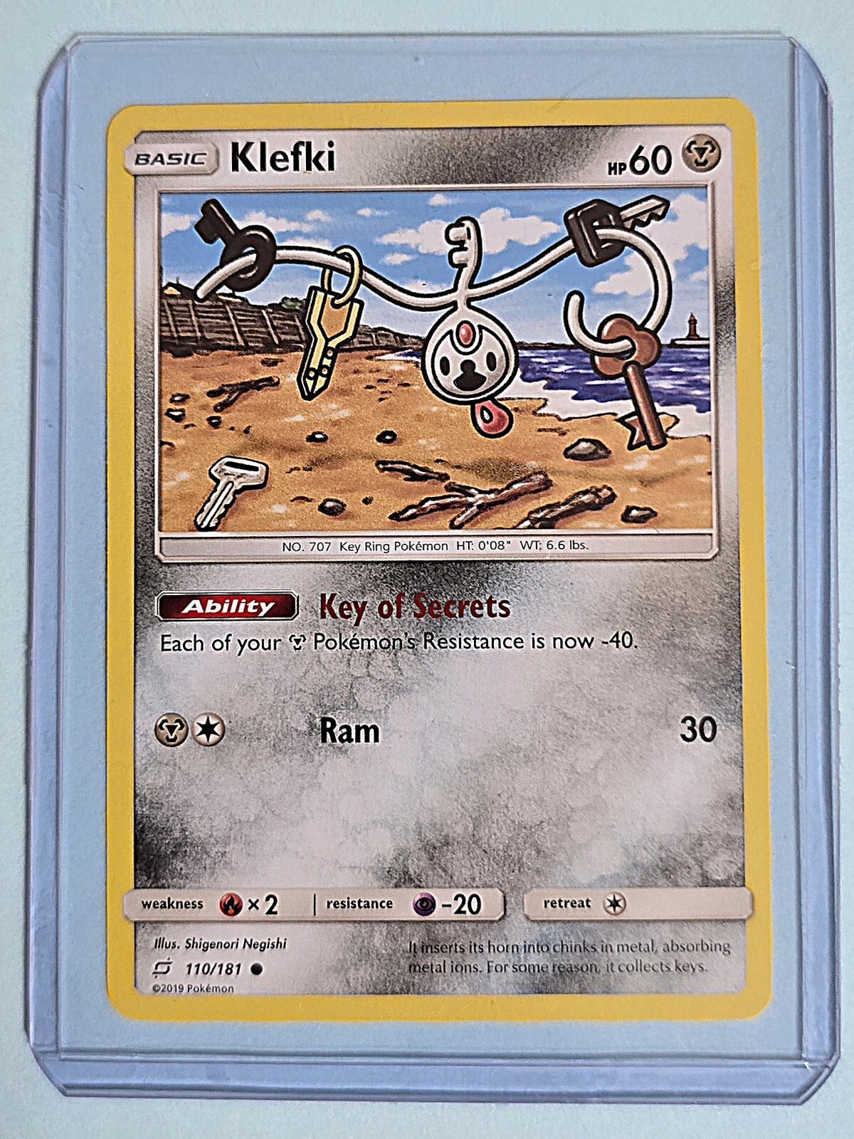 2019 Klefki 110/181 - Team Up - NM Pokémon TCG Card