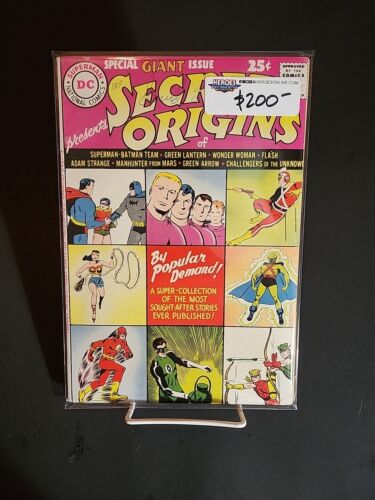Secret Origins: Special Giant Issue #1 (DC 1961) Rare 1-Shot Of Origin Stories!! - Afbeelding 1 van 14