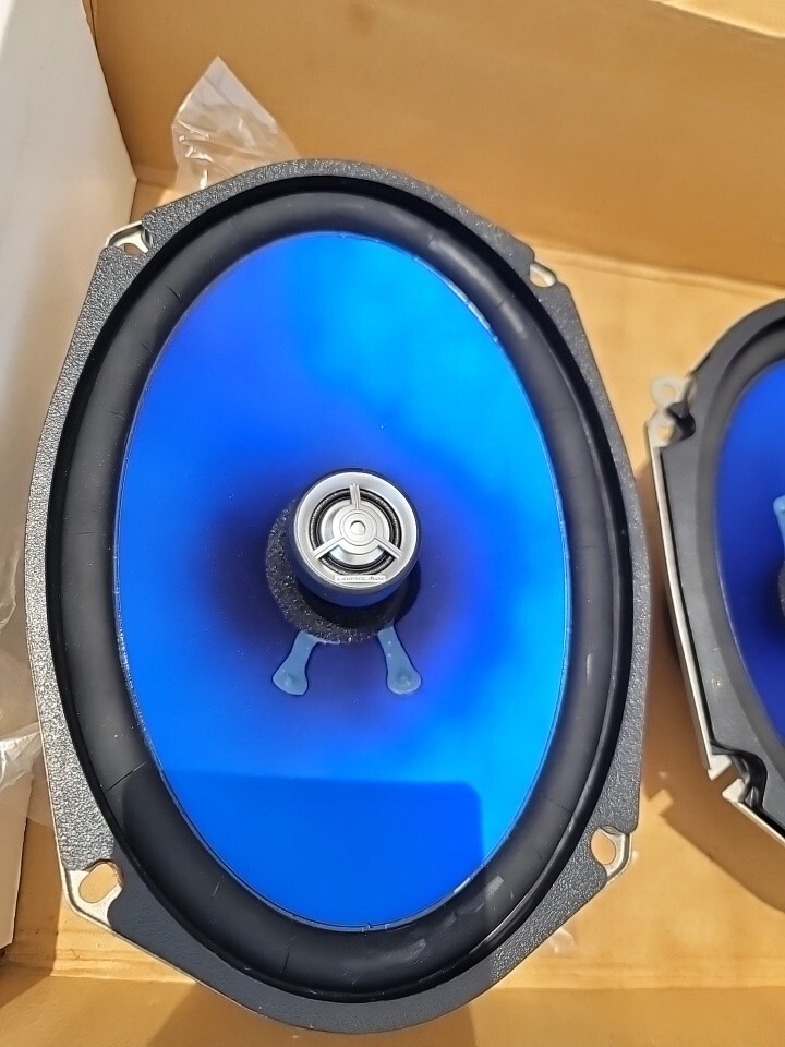 Lightning Audio Beta Car Speakers Neon Blue 1-6x9 1-6x8 2-way | eBay