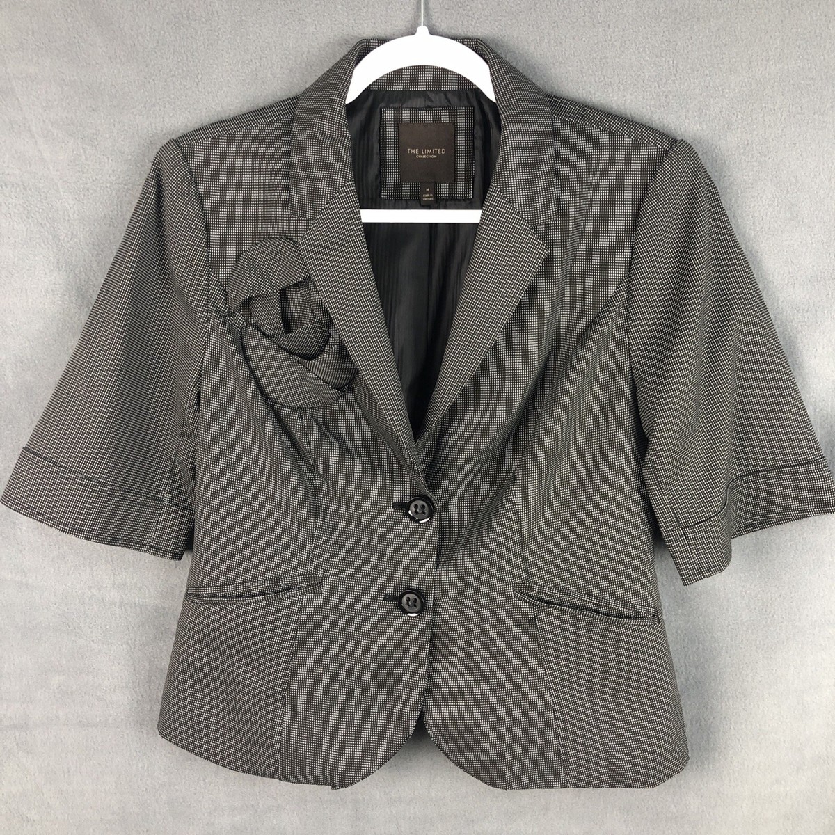★GENERAL IDEA★ WOMAN tailored short jacket [GREY] / WBE1L0 Tailored Wide-Shoulder Blazer - Grey - Blazers - & Other Stories