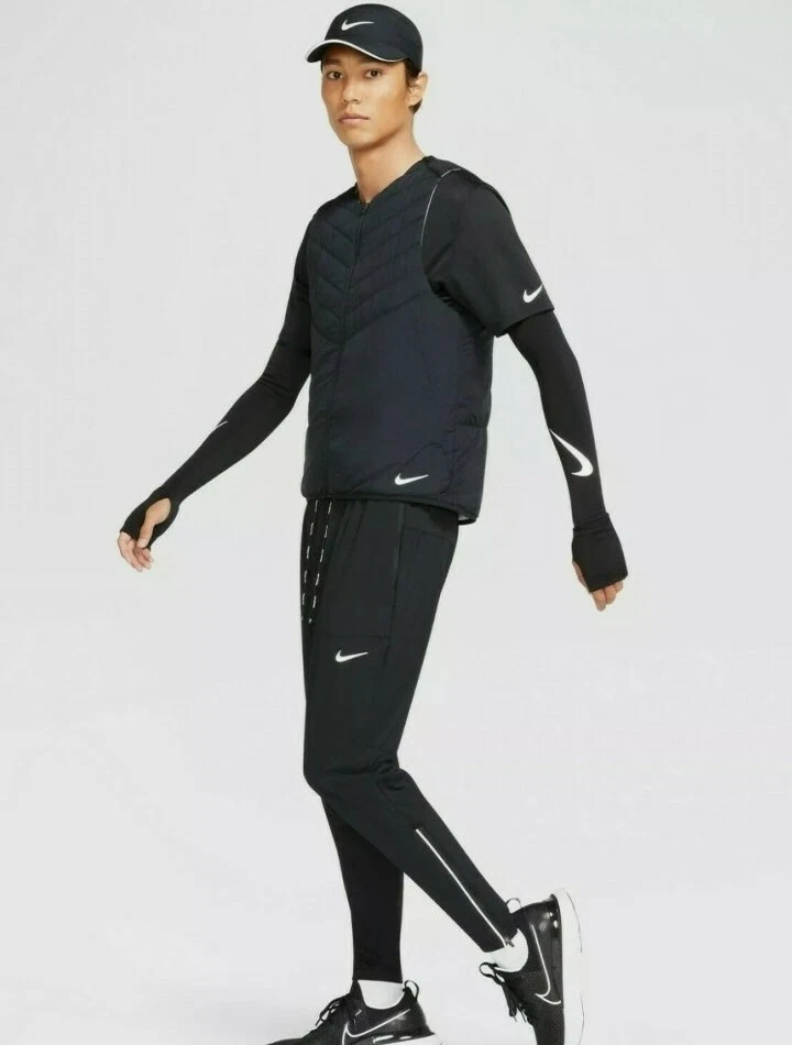 Nike AeroLayer Men's Running Gilet Vest -All Sizes - DJ0533 Black or Grey