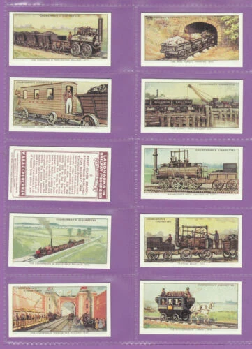 Complete/Full Sets Railway/Trains Collectable Churchman Cigarette Cards