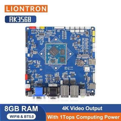 Liontron Mini ITX Motherboard Android Linux RK3568 OpenWRT A55 HDMI 2.5G Gigabit