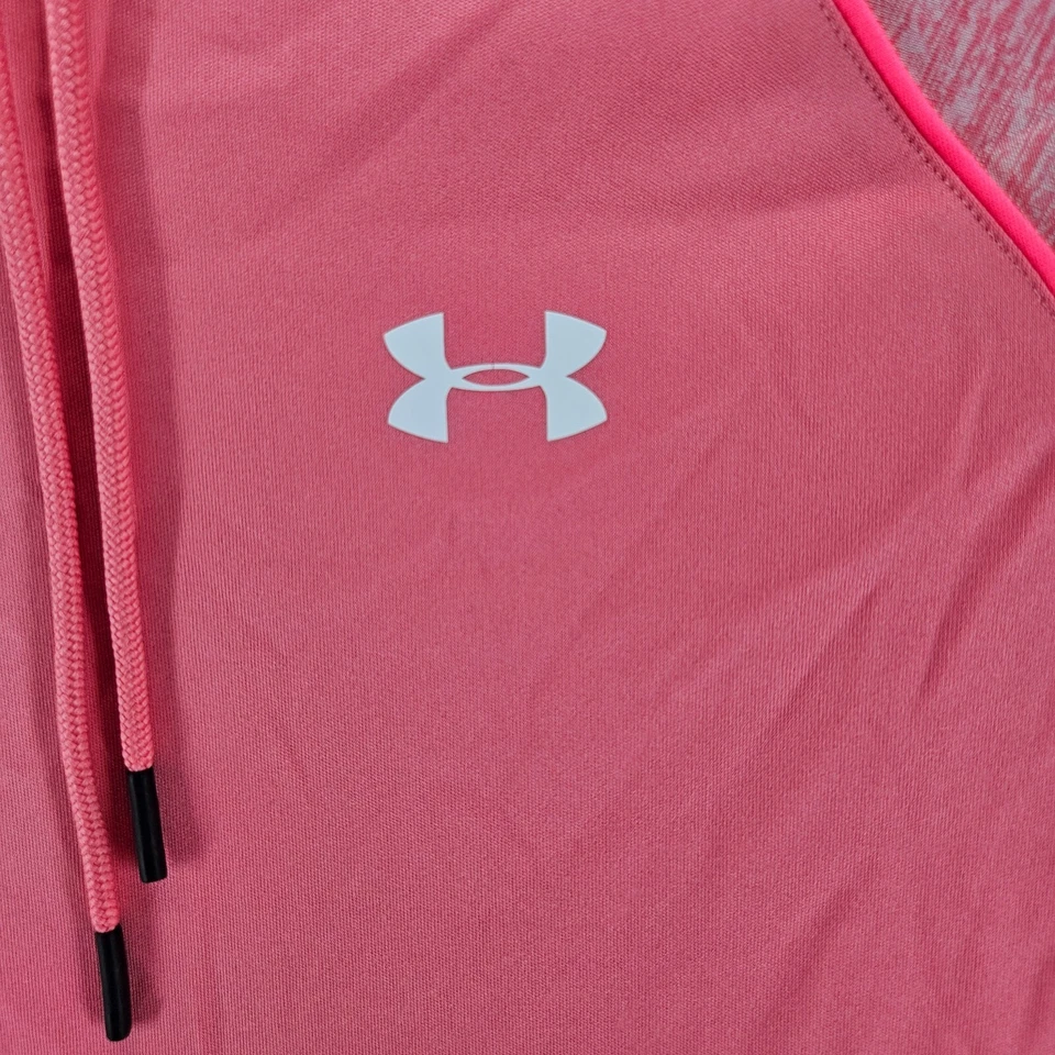 UNDER ARMOUR Women Loose HeatGear Peach Lightweight Hoodie Polyester Sz XS - Image 2 of 4