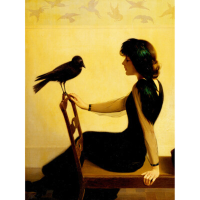 Harry Willson Watrous Die Schwätzer 1913 Kunstdruck Leinwand 30x40 cm