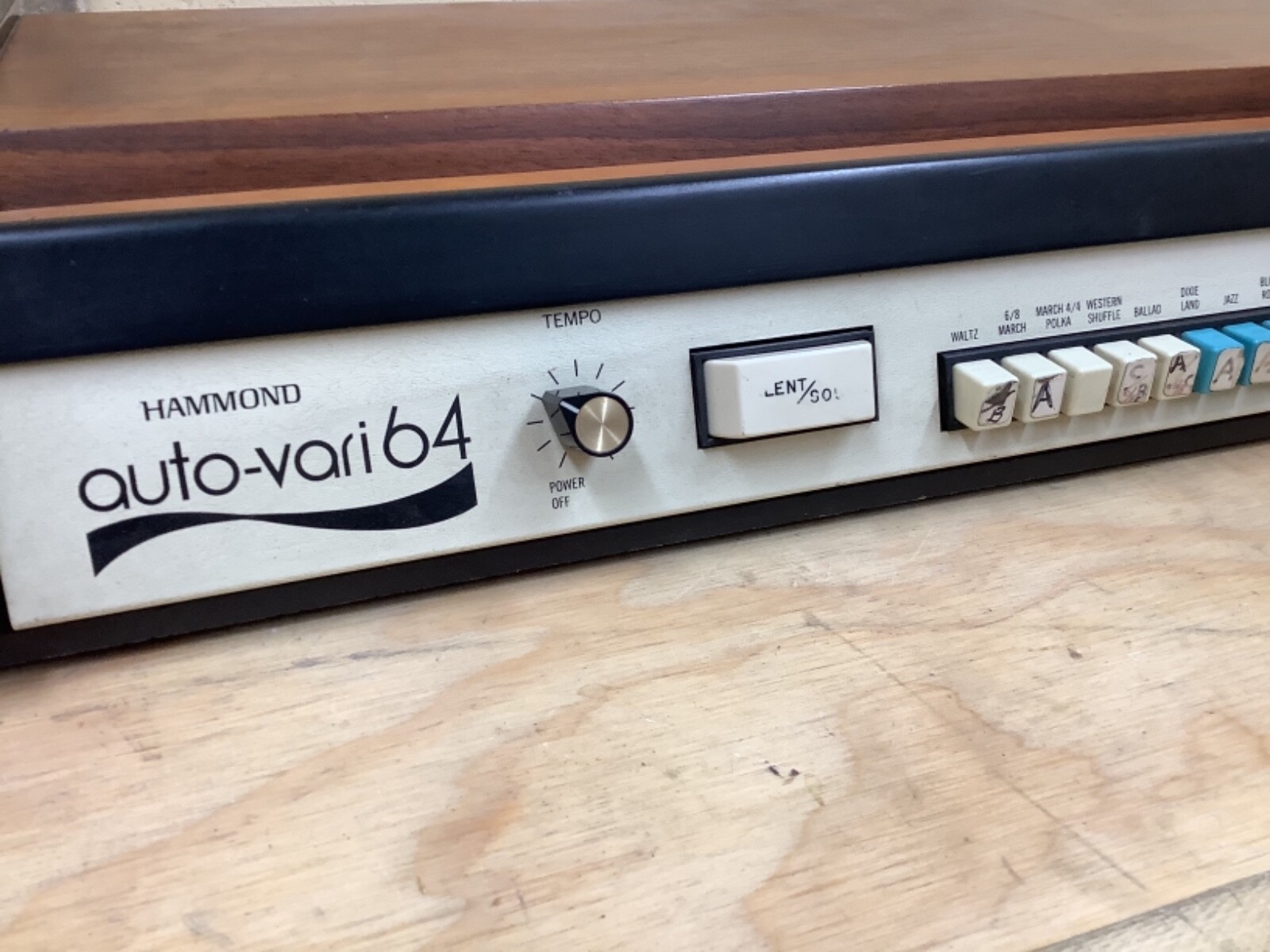 Hammond 70s AutoVari 64 Whiteface Analog Drum Machine eBay