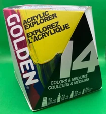 Golden A-Z Acrylic Explorer Paint 14 Piece Set