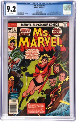 Ms Marvel #1 from 1977 CGC 9.2 1st Carol Danvers as Ms Marvel Marvel Comics