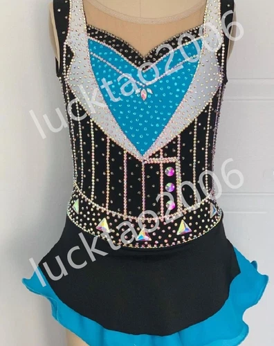 New style Figure Skating Ice Skating Dress Costume Sparkle Best-selling 88051