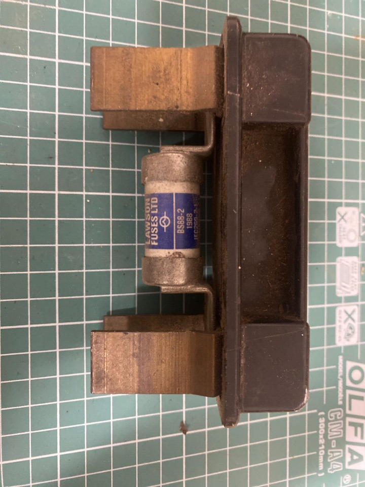 ENGLISH ELECTRIC TYPE C100 100A FUSE CARRIER 600v AC HRC CARTRIDGE