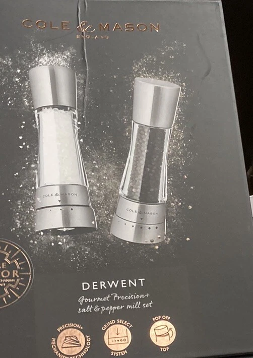 Cole & Mason Derwent Salt & Pepper Mill Gift Set New