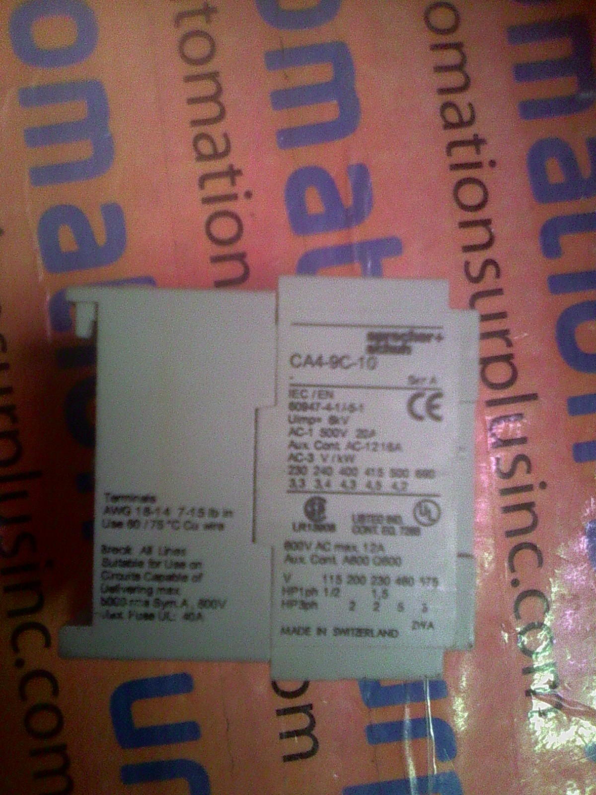 CA4-9C-10 SER A 24VDC 600V 12A CONTACTOR W/ CS4-P RELAY *QUANTITY! | eBay