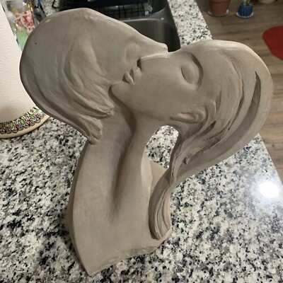 DAVID FISHER Faces of Love 1980 Signed Sculpture Austin Production 14  Tall