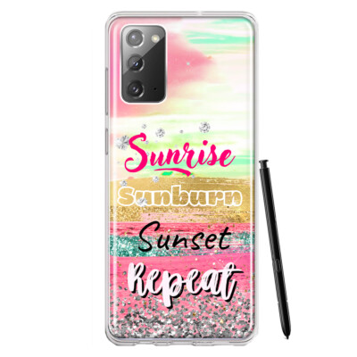 For Samsung Galaxy Note 20 Shockproof Case Sunrise Sunburn Sunset Pink