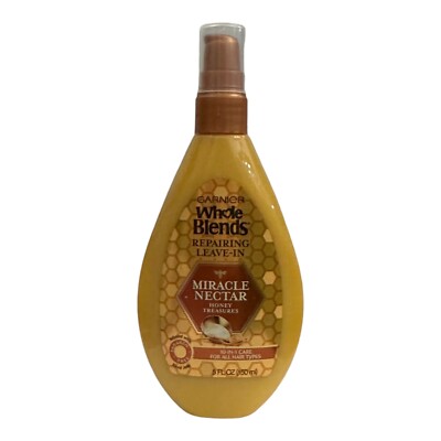 Garnier Whole Blends Honey Treasures Repairing Leave In Miracle Nectar 5 oz