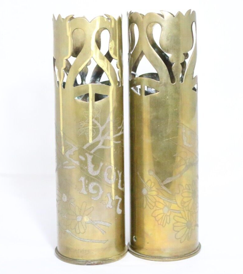 1917 WW1 Trench Art Cannon Shells From The 8 CM Feldkanone M.5 | eBay