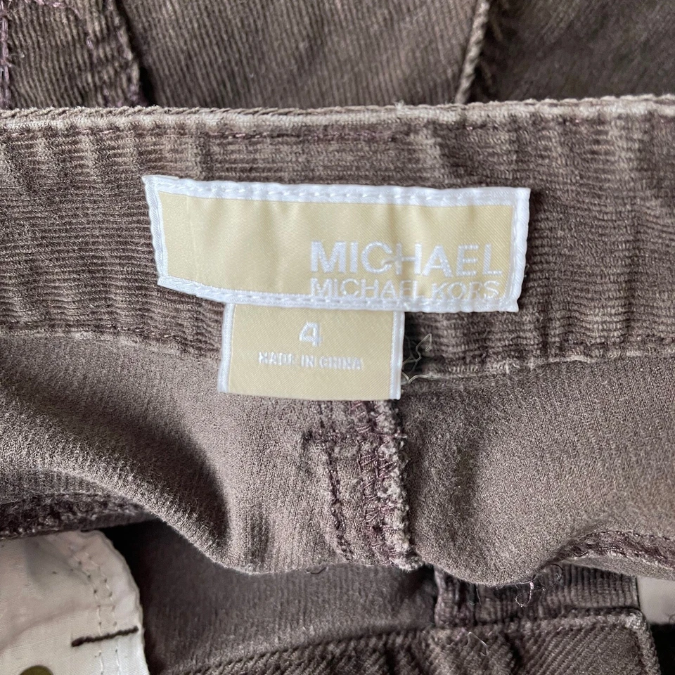 Michael Michael Kors Brown Corduroy Pants Women's Sz 4 - Image 4 of 4
