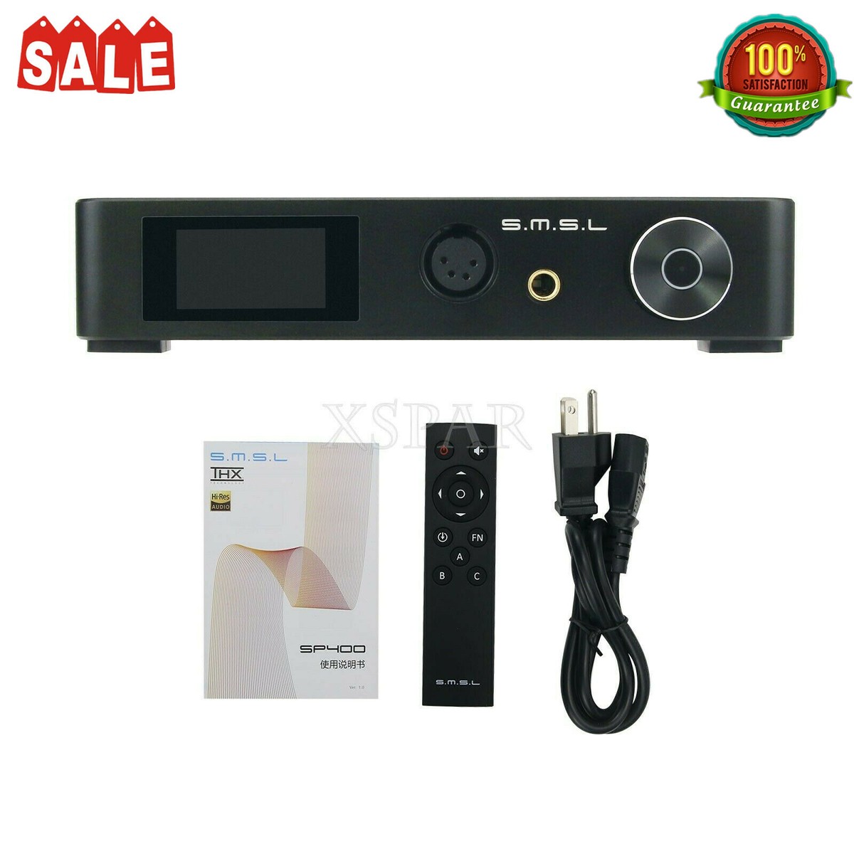 SMSL SP400 Fully Balanced Headphone Amplifier Balanced Preamplifier THX888  top