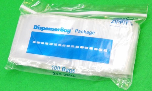 2x3 Zippit Bags Reloc 500 Zip Seal Lock Bag 2mil Clear Reclosable Baggies 2"x 3" - 第 2/6 張圖片