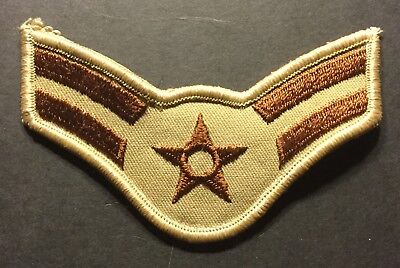 Usaf Airman First Class A1c E 3 Dcu Desert 4 Rank Patch Air Force Embroidered Ebay