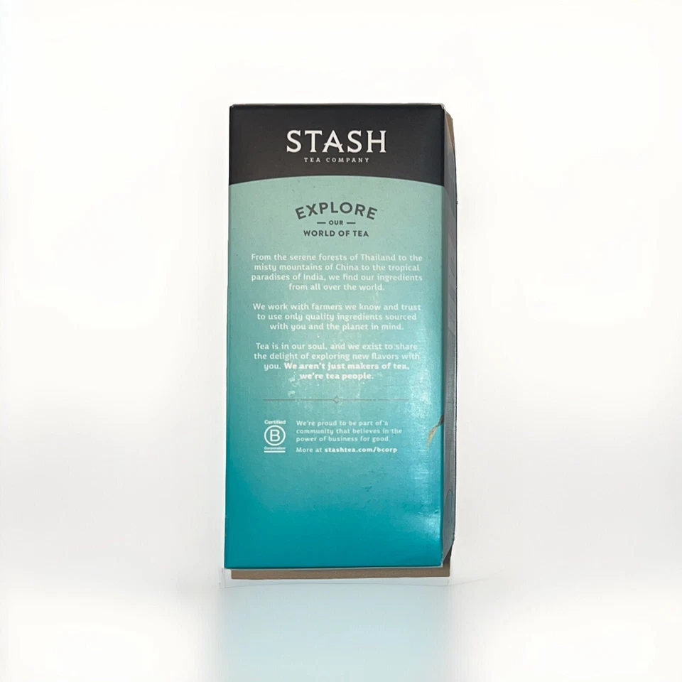 STASH TÉ VERDE FLOR DE JAZMÍN 30 bolsas de cazo gratis sin OGM 2 oz 57 gr Foto 3 de 3