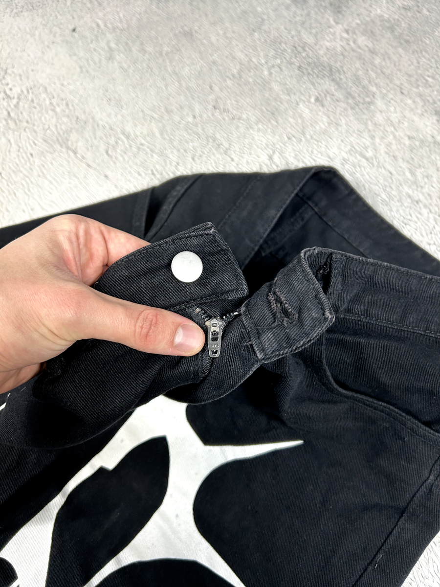 Streetwear Baggy Jeans Skeleton Black Crazy SK8 AOP Drill Streetwear Baggy Jeans Skeleton Black Crazy SK8 AOP Drill