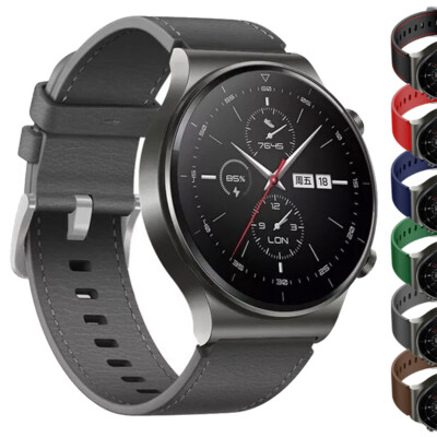 22mm Leather Strap Band for Huawei Watch 4 GT 5 46mm GT3 GT 2 3 Pro SE Runner