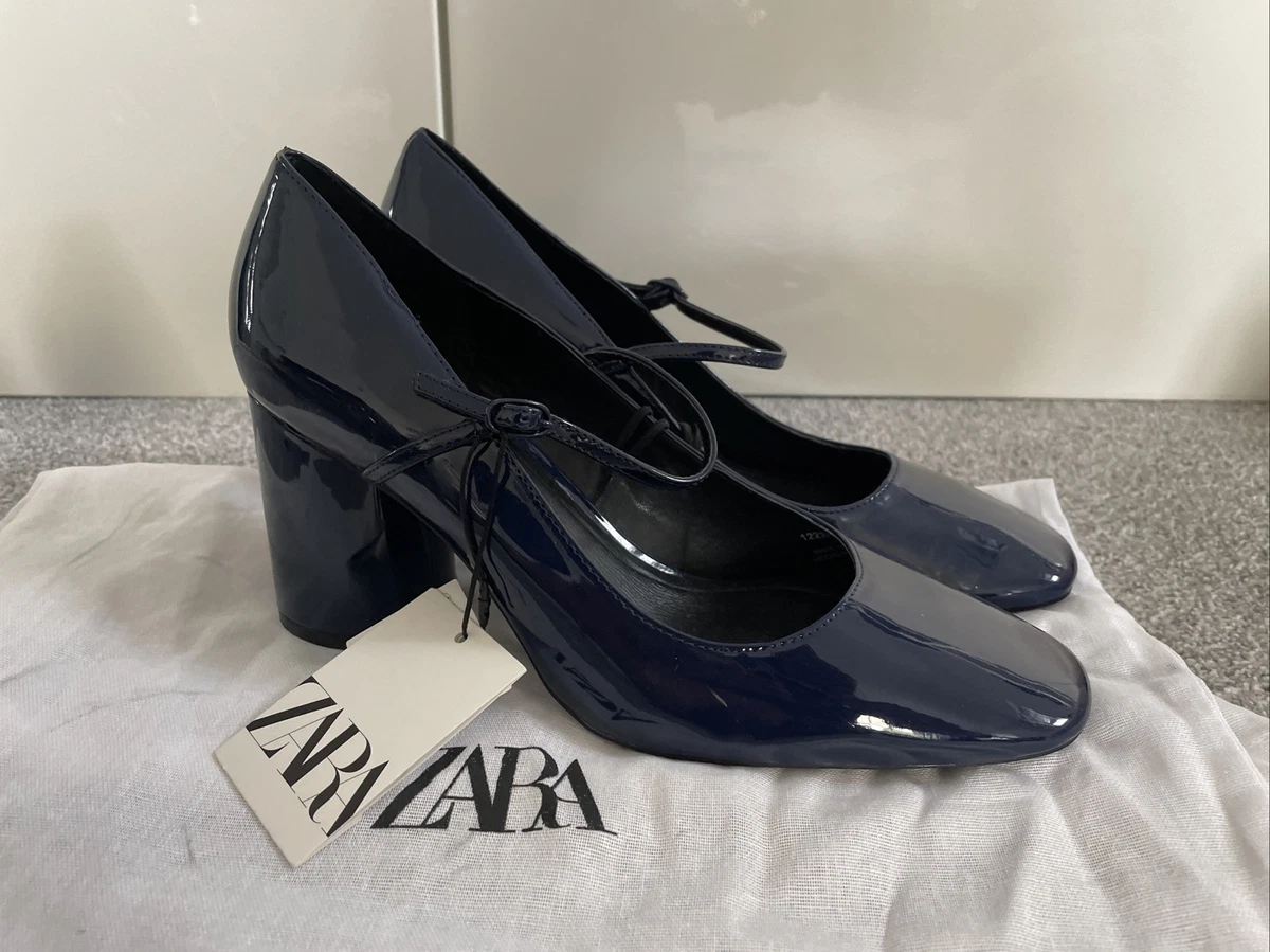 Zara patent leather shoes sale