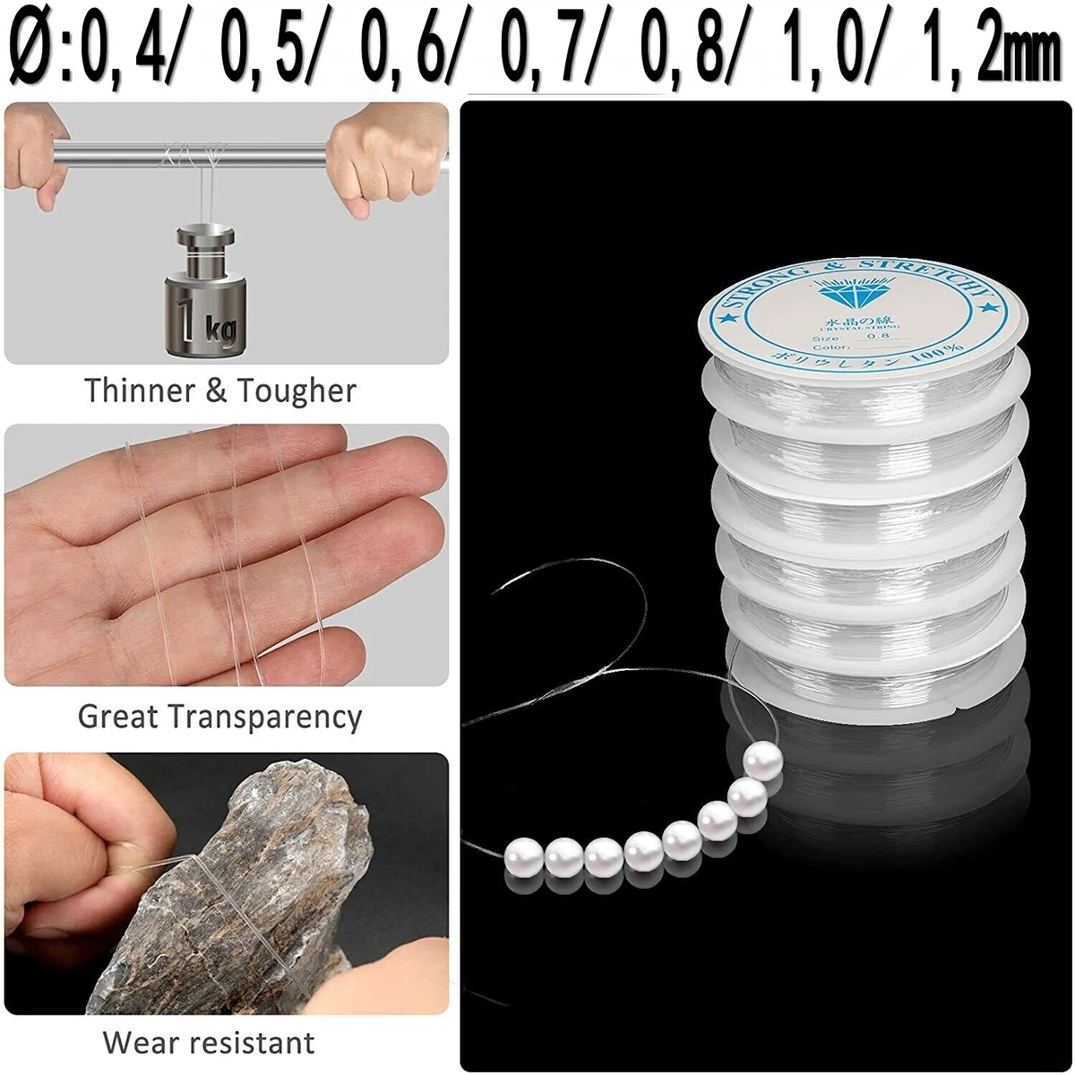 Elastischer Dehnbarer Perlenfaden Armband Schnur Für Schmuck Selber Machen