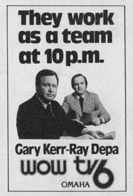 1975 Tv Ad ~ GARY KERR & RAY DEPA ~ News on WOW in OMAHA,NEBRASKA