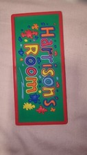 ROOM DOOR NAME PLATE 3D   PURPLE /RED /YELLOW/GREEN/BLUE