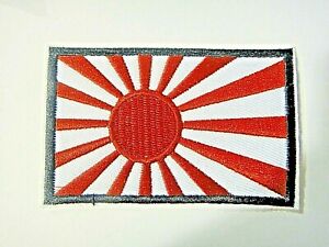 Japan Land Of The Rising Sun Flag Shoulder Embroidered Patch New Ebay