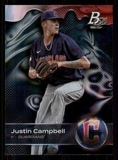 Justin Campbell 2023 Bowman Platinum #TOP-31 Top Prospects Cleveland Guardians