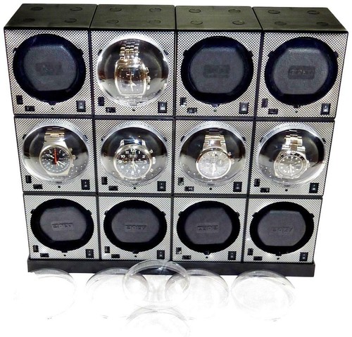 "BOXY" Brick Automatic Watch Winder System for 12 watches Model: 12E4 Brilliant! - Bild 5 von 5