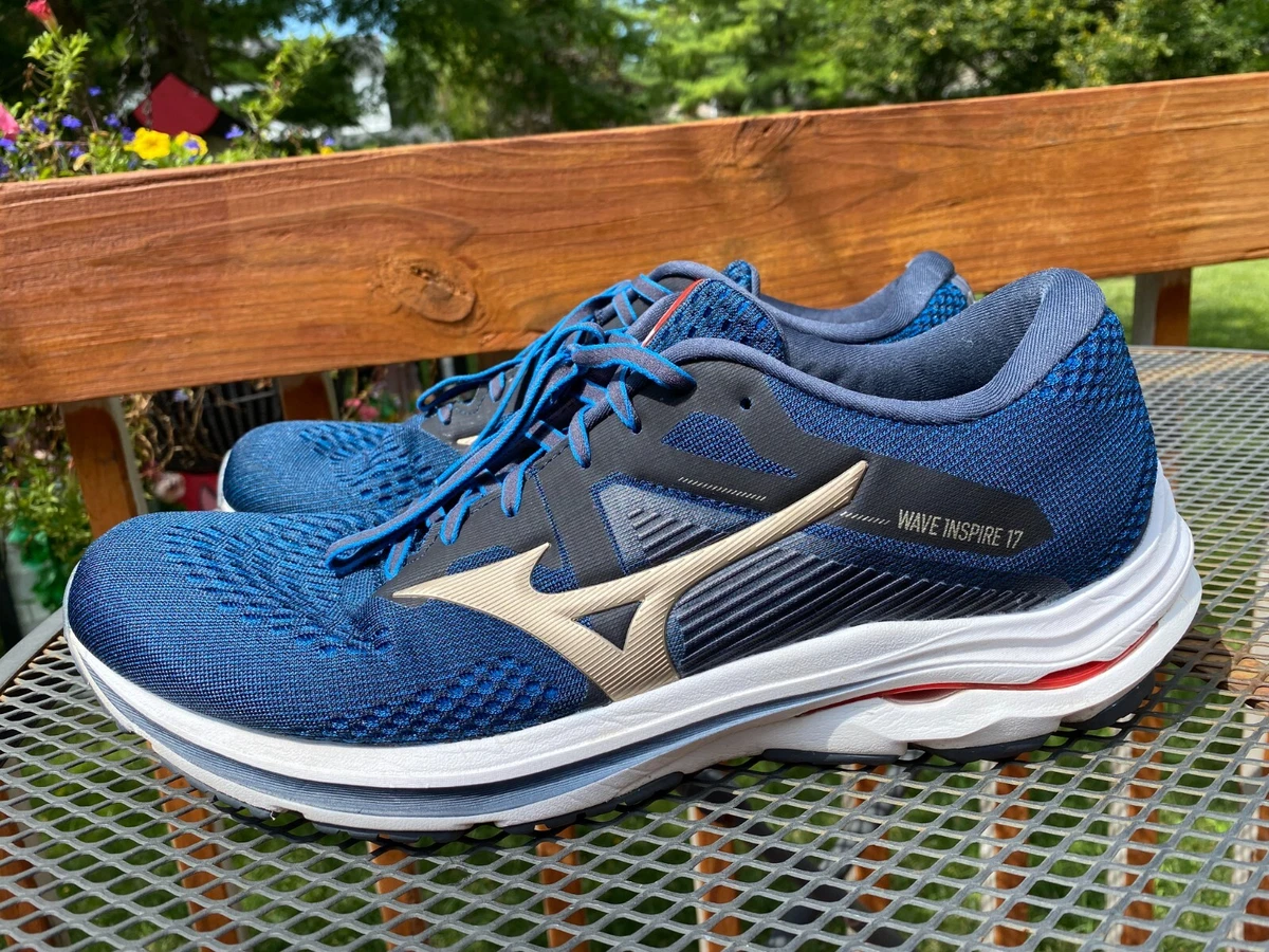 Mizuno Wave Inspire 17 Mens Running Shoes India Ink Blue Size 14