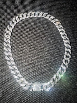 Glänzende Cuban Link Kette   Dubai Import   Hip Hop Herren Schmuck