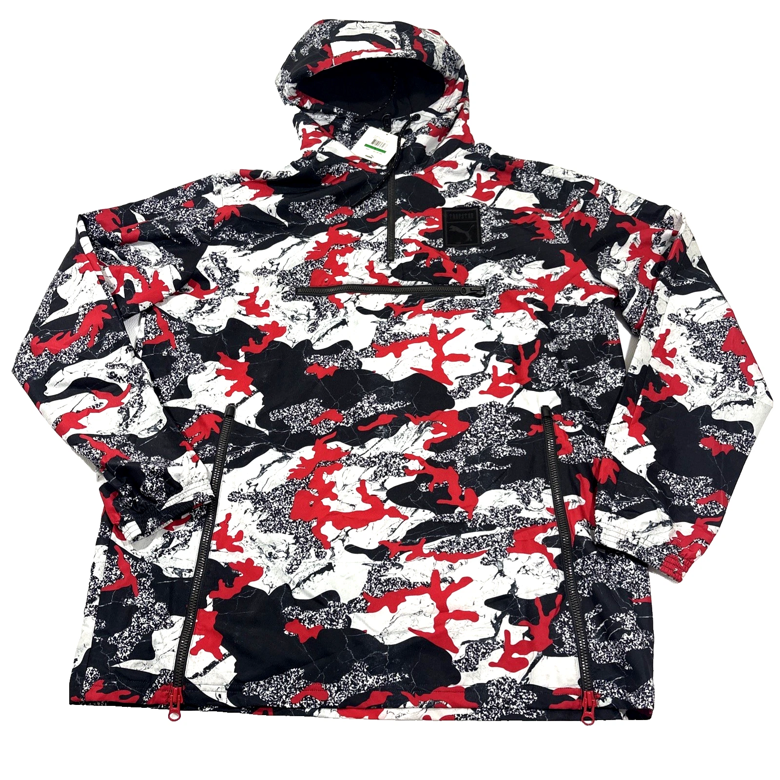 Puma x Trapstar T7 Savannah Jacket Barbados Cherry Trap Camo Mens L NWT $220 New
