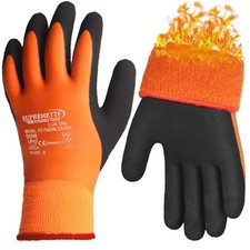 THERMAL INSULATED WINTER WARM WATERPROOF FREEZER COLD GARDEN SAFETY WORK GLOVES