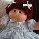 🐦🦋💙1985 Cabbage Patch OK FACTORY Girl HM #4 💙 🦋 🐦Rare 👗 Dress