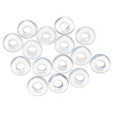 15pcs Natural Stone Beads 8x14mm Large Hole Craft Beads, Light White