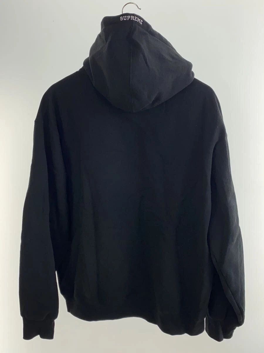 Felpa con cappuccio Supreme L cotone nero $ usata