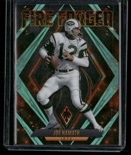 2022 Panini Phoenix Joe Namath Fire Forged Teal #/150 New York Jets #FF-4