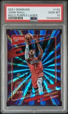 John Wall Donruss Holo Purple Laser /99 PSA 10 (#142) 2021/22