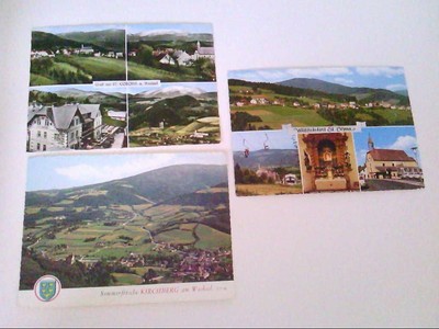 St. Corona am Wechsel. Kirchberg am Wechsel. Set aus drei alten AK's. Niederöste