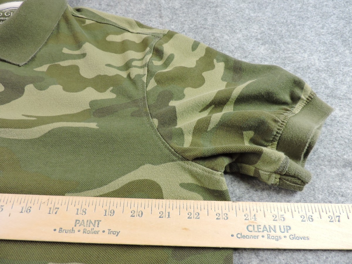 Faded Glory Mens Large Organic Cotton Camo Polo Shirt | eBay