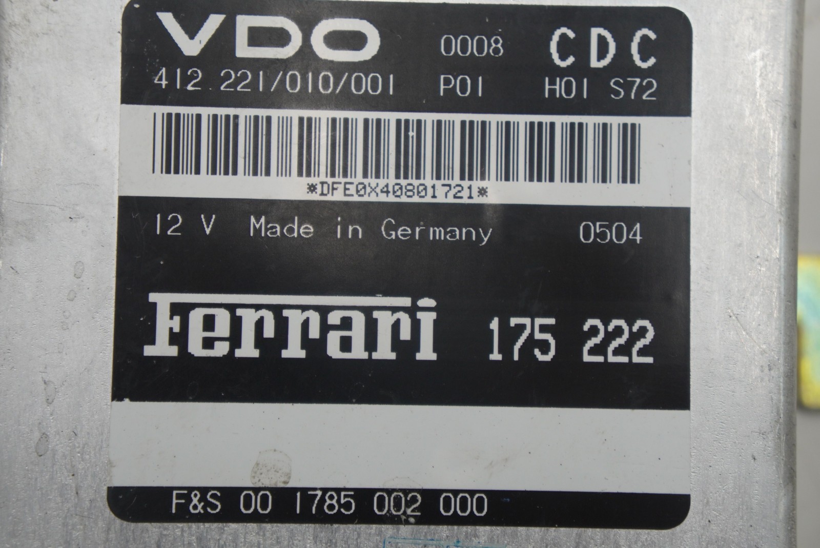 Suspension Shock Absorber Strut Control Module ECU 175222 Ferrari 360 2004
